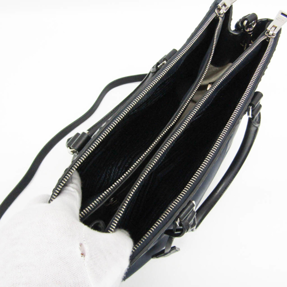 PRADA Black Leather Shoulder Bag - Picture 14 of 16
